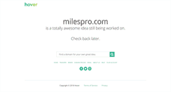 Desktop Screenshot of milespro.com