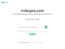 Tablet Screenshot of milespro.com